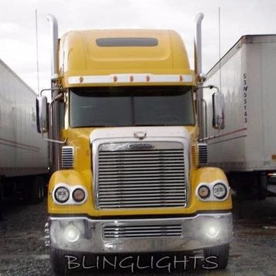 White LED Halo Fog Lamps Angel Eye Driving Light Kit For Freightliner Coronado - Image 1 of 4
