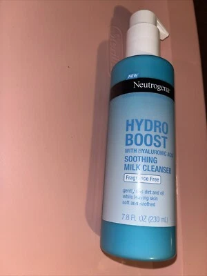 Limpiador de leche calmante Neutrogena Hydro Boost con ácido hialurónico F-F (7,8 oz.) Foto 1 de 3