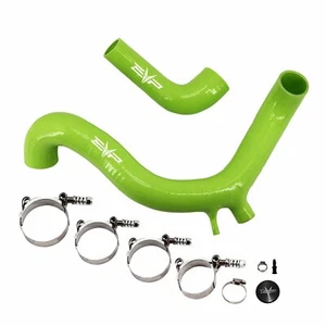 Evolution Powersports Maverick X3 Turbo Green Silicone Charge Tubes BOV Port - Picture 1 of 2