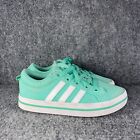 Adidas Nizza Low Shoes Youth Girls 12 Mint Green White Athlrtic Sneakers