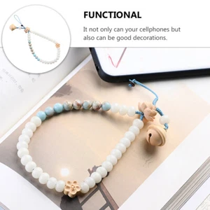 Phone Hanging Strap Chinese Style Lanyard Decoration Beaded Purse Strap - Zdjęcie 1 z 12