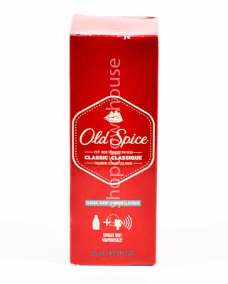 Old Spice CLASSIC Scent 4,25 oz Eau de Cologne para homens SPRAY ON novo na caixa - Imagem 1 de 2