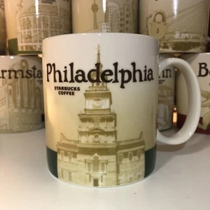 Neu ohne Etikett Starbucks Kaffee 2009 Philadelphia Global Icon Collector Series Becher 16 Unzen - Bild 1 von 3
