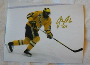 New Jersey Devils Jon Merrill Auto University of Michigan Wolverines 8x10 Photo - Imagen 1 de 1