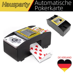 Poker Kartenmischer Elektrische Kartenmischmaschine Kartenmischgerät für 2 Decks - Bild 1 von 12