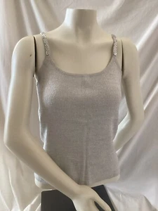 Michelle Antonelli Women’s Metallic Sleeveless Sweater NWOT Size Small Metallic - Bild 1 von 5