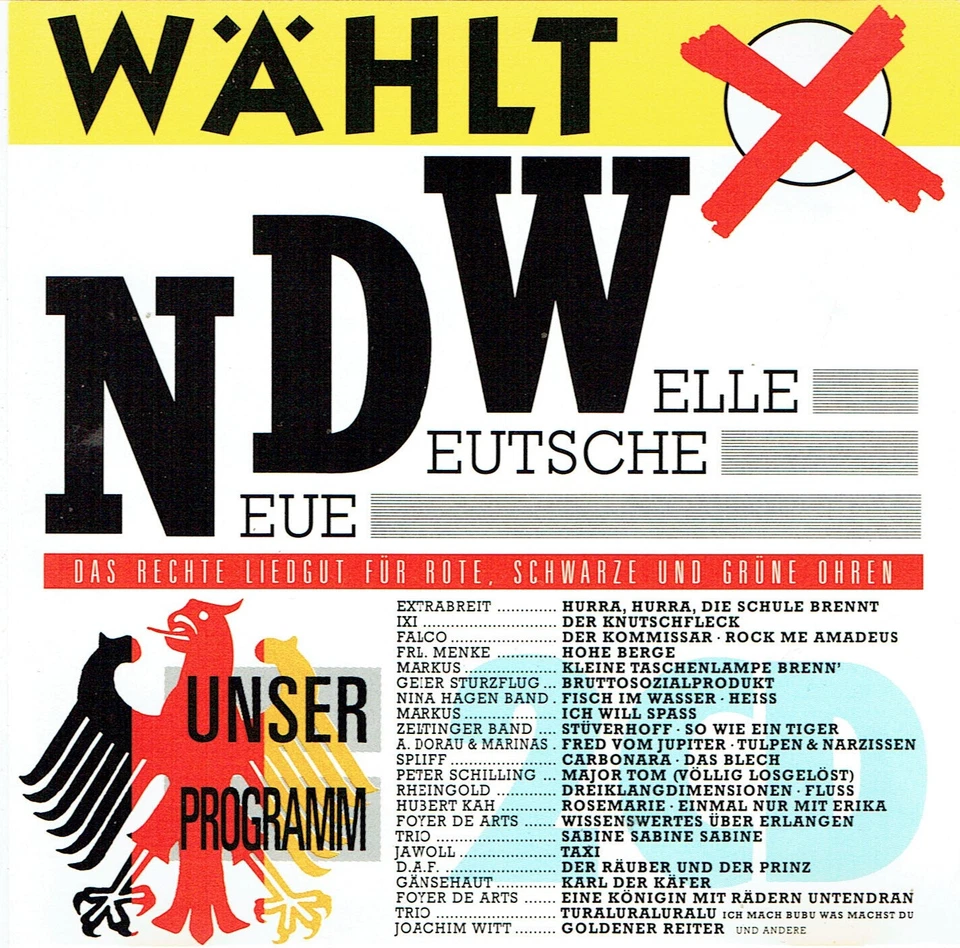 (2CDs) Wählt NDW - Neue Deutsche Welle - Hubert Kah, Peter Schilling, Extrabreit - Bild 1 von 2