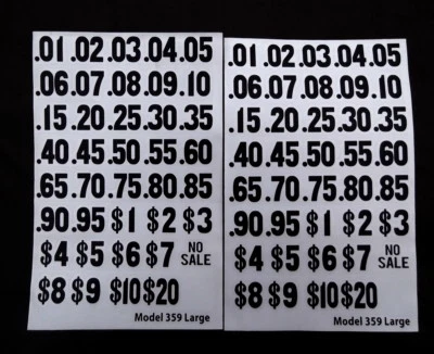 Кассовый аппарат виниловый индикатор замены номера --- флаги - Изображение 1 из 2