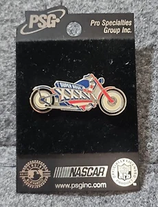 SUPER BOWL XXXVI NASCAR MOTORCYCLE LAPEL PIN PSG - Picture 1 of 2