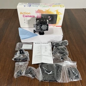 4k Action Camera- WiFi, Waterproof, Sport Camera Similar To A Go Pro Camera New - Picture 1 of 24