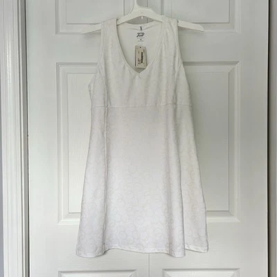 Nuevo con etiquetas Vestido de tenis golf Tail para mujer grande L blanco amarillo círculo ropa deportiva Foto 1 de 4