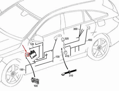 MERCEDES-BENZ CLA C117 Türsteuergerät vorne rechts A1669000418 NEU ORIGINAL - Image 1 of 2