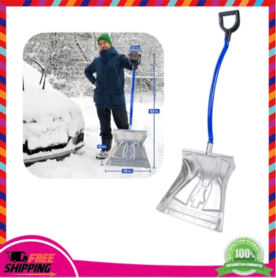 Ergonomic Snow Shovel Heavy-Duty Aluminum W/ Steel Wear Strip D-Grip Handle - Image 1 of 4