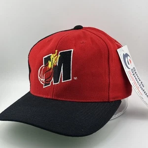 Vintage Miami Heat Sports Specialties Back Script Snapback Hat Deadstock READ - Imagen 1 de 11