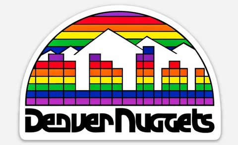 Denver Nuggets Vintage Logo MAGNET - Basketball NBA Nostalgia Cover