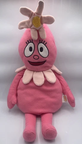 Yo Gabba Gabba LARGE Foofa Plush Stuffed Doll Pillow Pink Flower Funhouse 2011 Cover