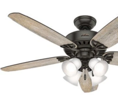 52" Ceiling Fan LED Light Noble Bronze Barnwood Elegant Rustic Rugged Cottage - Image 1 of 4