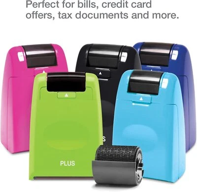 PLUS CORPORATION OF AMERICA Plus Guard Your ID Identity Protection Security Stamp Wide Roller ~ ALL COLORS