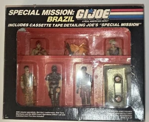 1986 Gi Joe Box Special Mission Brazil complet Rare Cassette tape - Imagen 1 de 17