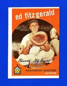 1959 Topps SET BREAK #33 ED FITZGERALD EXMINT WASHINGTON SENATORS (SB1) - Picture 1 of 2