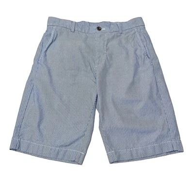 Pantalones Cortos Brooks Brothers 10" Rayas Hombres 31 Azul Algodón Bermudas Golf Preppy Foto 1 de 4
