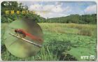 701/2020 SCHEDA PHONECARD USATA JAPAN 291-183 CARE FOR THE EARTH RED DRAGONFLY