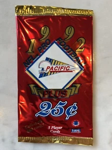 1992 Pacific Football Sealed Pack - Picture 1 of 2