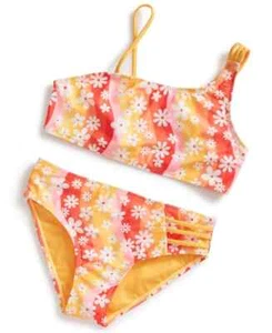 BREAKING WAVES Big Girls Floral River Tankini 2-Pc Multicolor Size 16 - Picture 1 of 3
