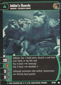97/110 Jabba's Guards Gamorrean Tatooine Squad Star Wars TCG WOTC 2004 NICE - Picture 1 of 2