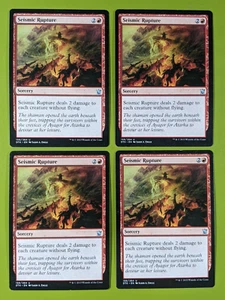 Seismic Rupture x4 Dragons of Tarkir 4x Playset Magic the Gathering MTG - Picture 1 of 1