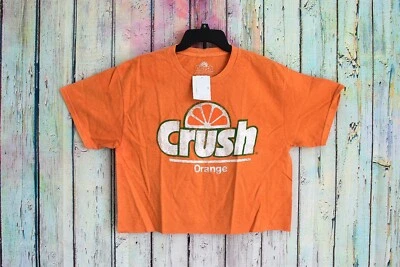 Camiseta corta para mujer Forever 21 Crush gráfica M/L naranja multicolor manga corta Foto 1 de 4