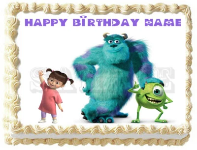 MONSTER INC. Edible Cake topper Party image