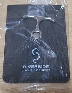 RARE ITEM, Riverside Phone Wallet And Anchor Stand, Gray Fabric, New In Bag - Picture 1 of 4
