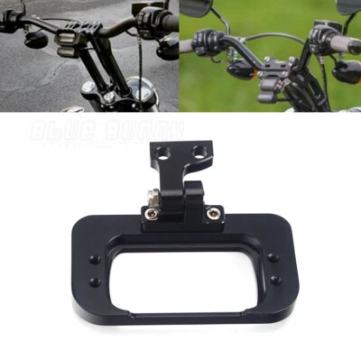 Black Gauge Relocation Mount Bracket For Harley Softail Standard FXST Breakout - Image 1 of 4