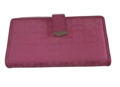Бумажник женский Alfani жаккардовый внешний для чековой книжки, розовый - Изображение 1 из 4