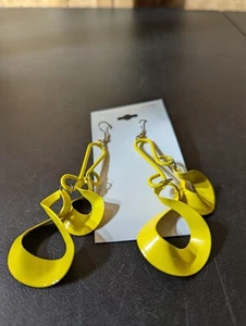 orecchini moda vortice giallo - Foto 1 di 6