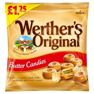 Box of 12 Bags Werther's Original Butter Candy Sweets 110g Bag Tracked Delivery - Picture 1 of 2