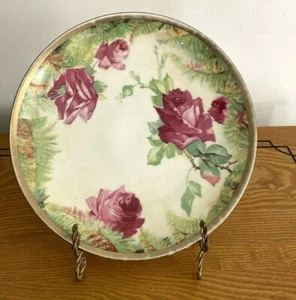 Vintage O & EG ROYAL AUSTRIA Hand Painted Collector Cabinet Plate Red Roses - Picture 1 of 7
