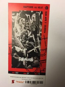 TORONTO RAPTORS VS MIAMI HEAT APRIL 7, 2019 TICKET STUB - Picture 1 of 1