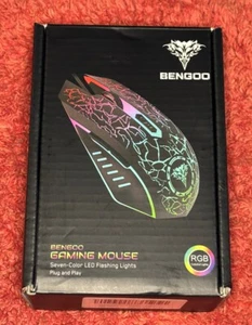BENGOO RGB Backlit USB Wired Gaming Mouse Ergonomic Gamer Laptop PC Computer NEW - Picture 1 of 8