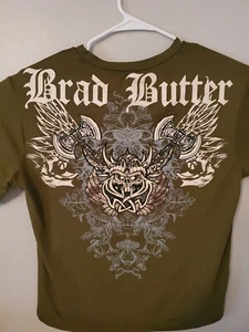 Brad Butter Y2K Wicking Shirt Size L BK3 - Picture 1 of 7