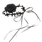 Ribbon Necklace Choker Flower Strap Design Miss Jewelry