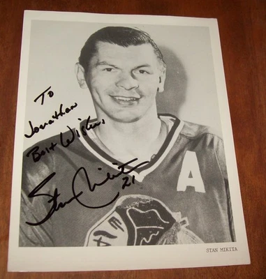 Imagen autografiada de Stan Mikita 8x10 Foto 1 de 2