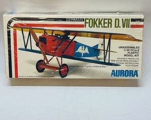 Aurora 1/48 FOKKER D. VII Model No. 753 Kit 1976 Issue Sealed New - Picture 1 of 1