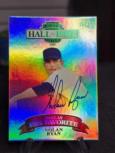 2012 PRESS PASS LEGENDS Hall Of Fame NOLAN RYAN ON CARD AUTOGRAPH 5/10 - Picture 1 of 5