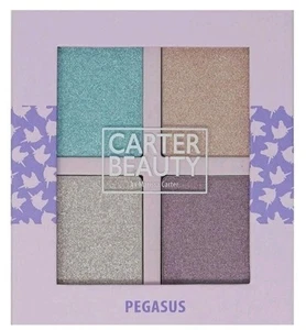 Carter Beauty Pegasus Holographic Quad Highlighter Palette Cruelty Free 3.8g NEW - Picture 1 of 4