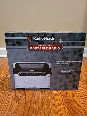 Radio Shack Portable Analog AM FM WX Weather Radio 12-889 AC/DC 12v Brand New - Image 1 of 4