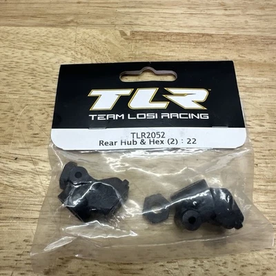 Buje trasero y hexagonal Team Losi Racing TLR2052 (2): 1/10 22 buggy y 22T camión Foto 1 de 4