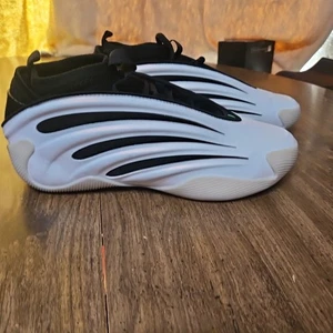 Adidas Harden Volume 9 Cloud White Black Basketball Shoe JR2504 Mens 10/ W 11 - Picture 1 of 11