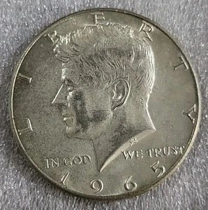 1965 Kennedy Half Dollar 50C *D290 - Bild 1 von 3